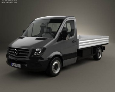Mercedes-Benz Sprinter Drop Side Single Cab 2013 3D Model
