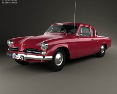 Studebaker Champion (Commander) Starlight Coupe 1953 3D Model