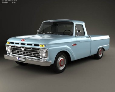 Ford F-100 1966 3D model