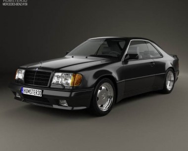 Mercedes-Benz E-class AMG widebody coupe 1988 3D model