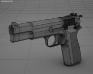 Browning Hi Power 3d model