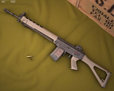 SIG SG 550 3D Model