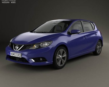 Nissan Pulsar hatchback 2014 3D model