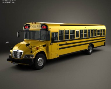 Blue Bird Vision School Bus 2014 3D model