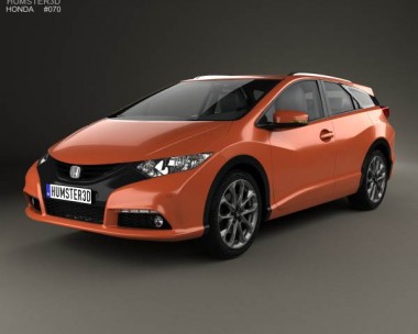 Honda Civic tourer 2014 3D Model