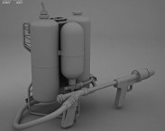 M2 Flamethrower 3d model