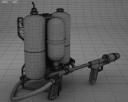 M2 Flamethrower 3d model