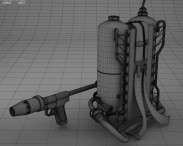 M2 Flamethrower 3d model