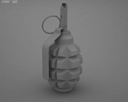 F1 Grenade 3d model