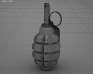 F1 Grenade 3d model