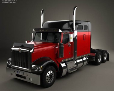 International 9900i Tractor Truck 2004 3D Model