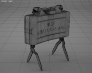 M18 Claymore mine 3d model