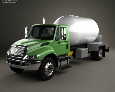 International Durastar Tanker Truck 2002 3D Model