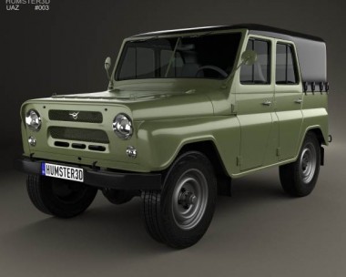 UAZ 469 B 1972 3D Model