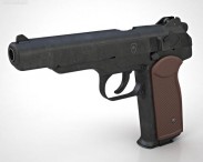 Stechkin automatic pistol 3d model