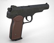 Stechkin automatic pistol 3d model