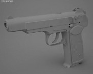 Stechkin automatic pistol 3d model