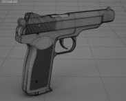 Stechkin automatic pistol 3d model