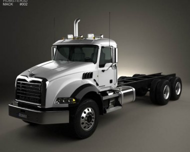 Mack Granite Chassis Truck 2002 3D Model
