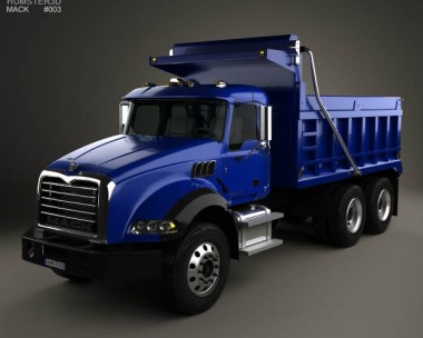 Mack Granite Dump Truck 2002 3D Model