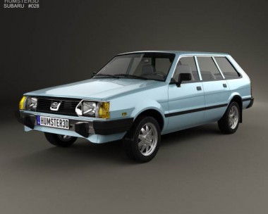 Subaru Leone estate 1978 3D Model