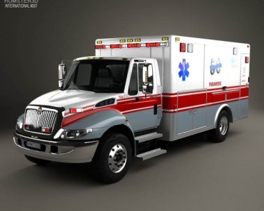 International Durastar Ambulance 2002 3D model