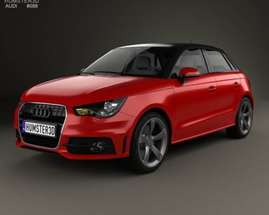 Audi A1 sportback 2012 3D Model