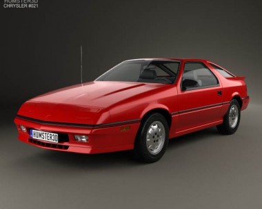 Chrysler Daytona Shelby Z 1987 3D Model