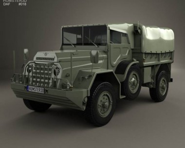 DAF YA-126 Radio Truck 1952 3D Model