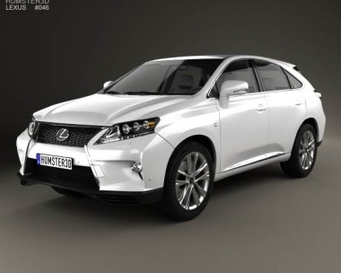 Lexus RX F-sport hybrid 2012 3D model