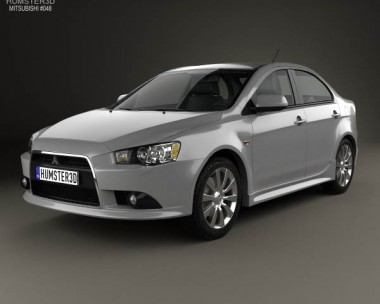 Mitsubishi Lancer sedan 2012 3D model