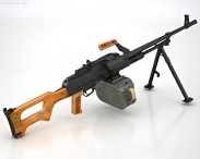 PK machine gun 3d model