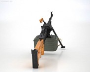 PK machine gun 3d model