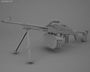 PK machine gun 3d model