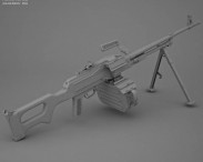 PK machine gun 3d model