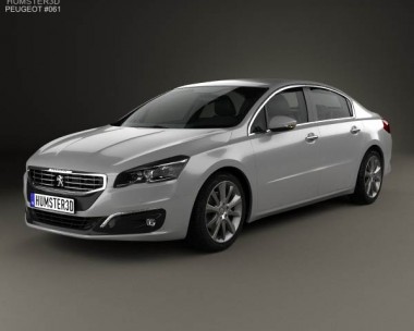 Peugeot 508 sedan 2014 3D Model