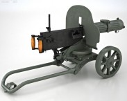 Maxim gun 1910 3d model