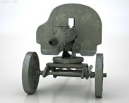 Maxim gun 1910 3d model