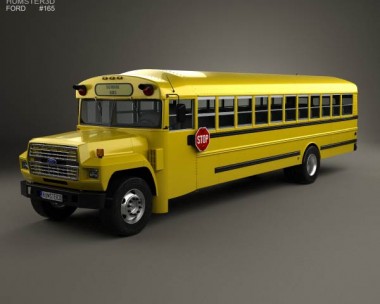 Ford B-700 Thomas Conventional School Bus 1984 3D model