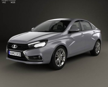 VAZ Lada Vesta 2014 3D Model