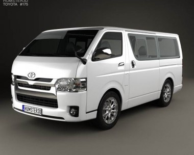 Toyota HiAce LWB Combi 2013 3D model