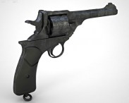 Webley-Fosbery Automatic Revolver 3d model