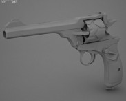 Webley-Fosbery Automatic Revolver 3d model