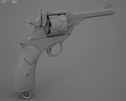 Webley-Fosbery Automatic Revolver 3d model