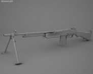 Browning M1918 Automatic Rifle 3d model