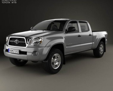 Toyota Tacoma Double Cab Long Bed 2011 3D Model