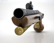 Flintlock Tower Sea Service Pistol 3d model