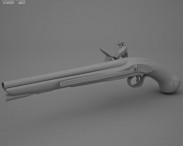 Flintlock Tower Sea Service Pistol 3d model