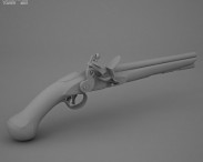 Flintlock Tower Sea Service Pistol 3d model