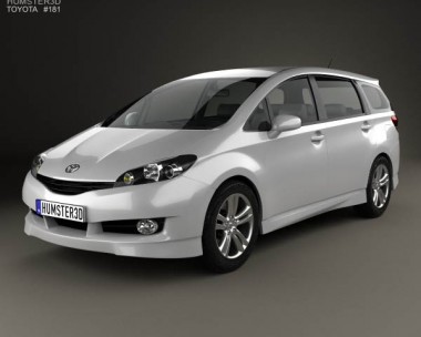 Toyota Wish 2009 3D Model